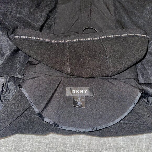 DKNY Women's Hooded Zip-Front Long Anorak Coat 1XL Front Button Close Pockets - Picture 7 of 9